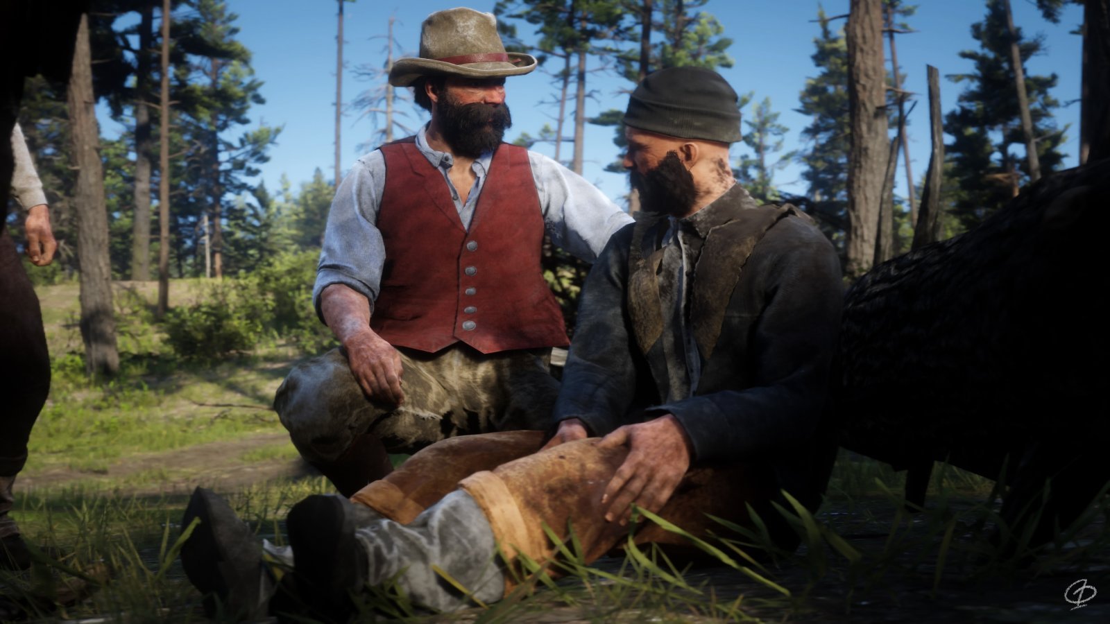 Due personaggi di Red Dead Redemption 2